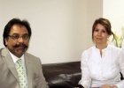 2-Kristiane Backer with Mr Syed Ishrat Husain at Head Office